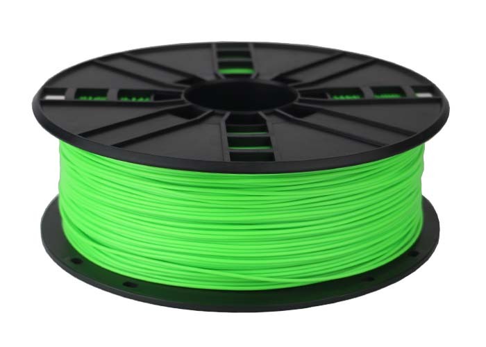 3D FILAMENT GEMBIRD PLA  Fluorescent Green, 1.75 mm, 1 kg | 3DP-PLA1.75-01-FG