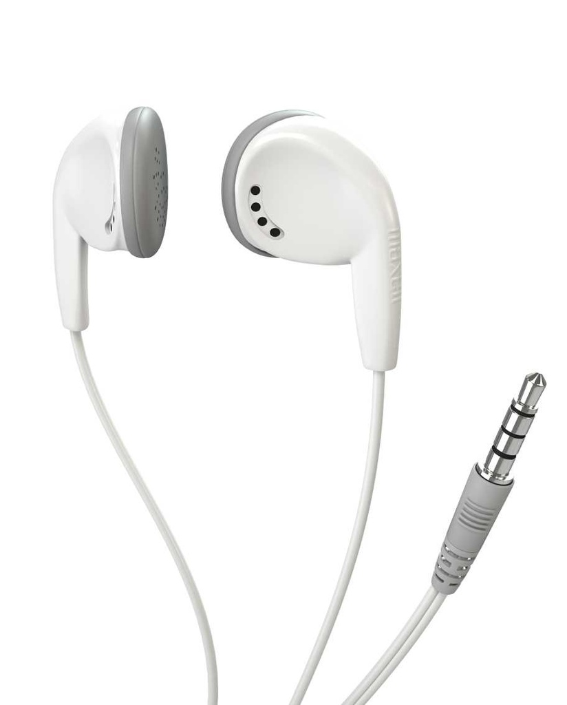 A04464 -KUFJE MAXELL EARPHONES MLA EB-98 SILVER EAR BUD