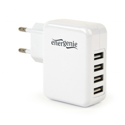 [A04844] GEMBIRD Universal USB charger, 3.1 A, white | EG-U4AC-02