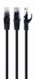 [A05273] GEMBIRD CAT5e UTP Patch cord, black, 3 m | PP12-3M/BK