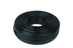[A05482] GEMBIRD Flat telephone cable stranded wire 100 meters black, 2 wires | TC1000S2-100M-B