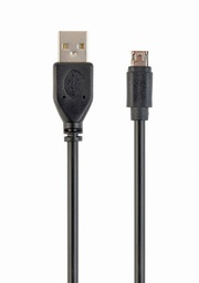 [A05502] GEMBIRD Double-sided Micro-USB to USB 2.0 AM cable, 1.8 m, black, blister | CCB-USB2-AMmDM-6
