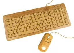 [A05909] GEMBIRD Bamboo keyboard and mouse set | EG-KBM-001