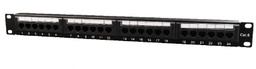 [A06099] GEMBIRD Cat.6 24 port patch panel with rear CABLE MANAGEMENT | NPP-C624CM-001