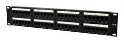 [A06100] GEMBIRD Cat.6 48 port patch panel with rear CABLE MANAGEMENT | NPP-C648CM-001