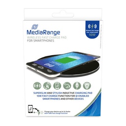 [A18759] MEDIARANGE MOUSE PAD WIRELESS FAST CHARGE PAD FOR SMARTPHONES, BLACK