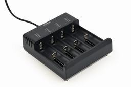 [A18923] GEMBIRD Ni-MH + Li-ion Fast Battery Charger, black