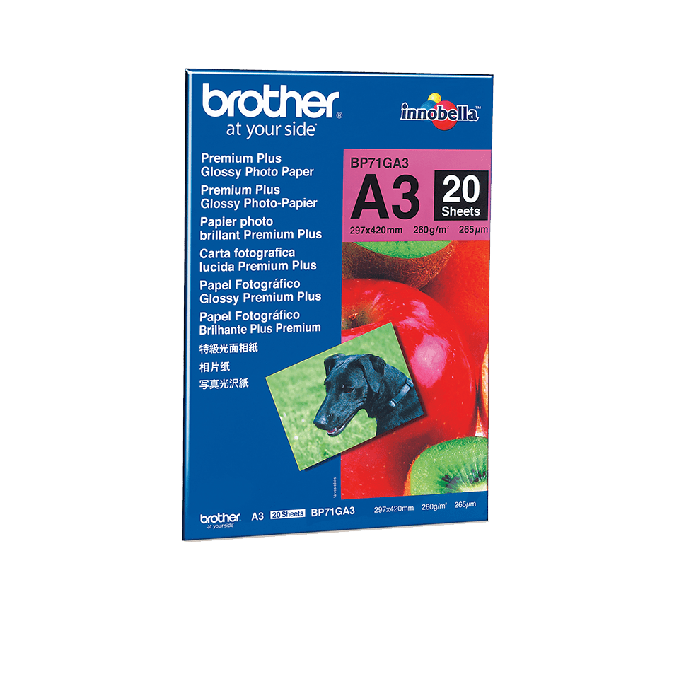 LETER BROTHER A3 PHOTO-PAPER GLOSSY BP71GA3 20CP [65840]
