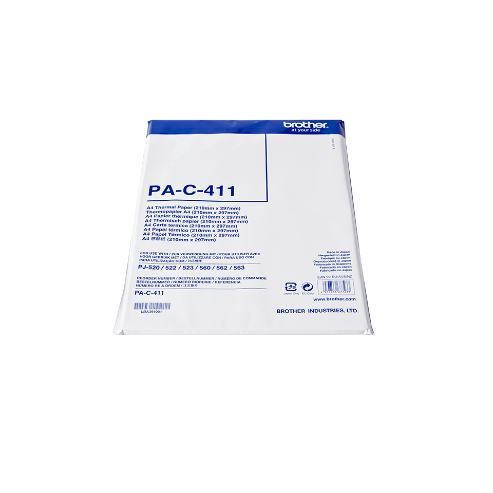 AKSESOR THERMAL PAPER A4 / 100 SHEET PER PACK BROTHER PAC411