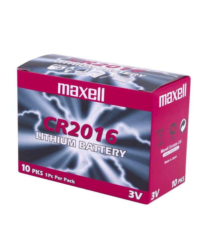 BATERI COIN MAXELL CR2016 1PC BLIST PK