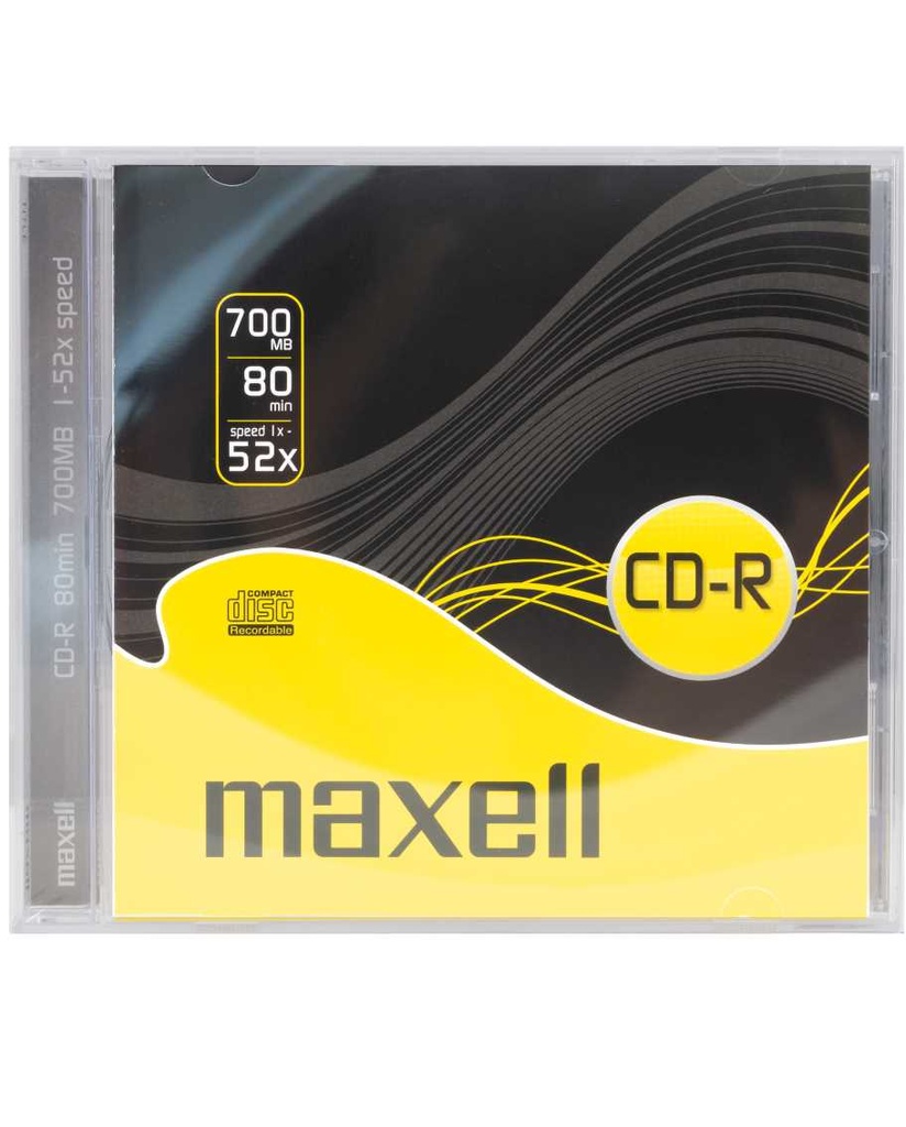 DISC-CD MAXELL CD-R 80 XLS 1PK 52X 10MM