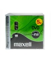 DISC-DVD MAXELL DVD+RW 4X 5PK 10MM D/V