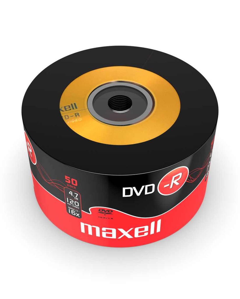 DISC-DVD MAXELL DVD-R 47 16X 50 SHRINK