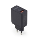 GEMBIRD USB QC3.0 quick charger, black | EG-UQC3-01