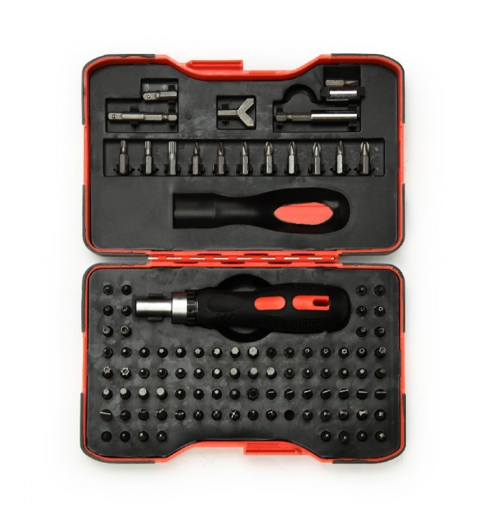 GEMBIRD Ratchet screwdriver bit set, 101 pcs | TK-SD-08