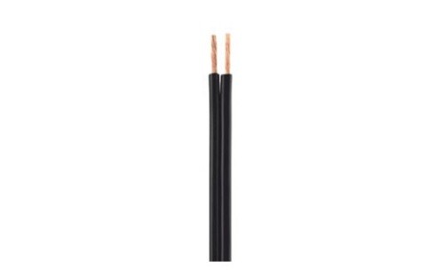GEMBIRD OFC 2-core cable, 0.41 mm2, black/black-white, 100 m | CC-2C-OFC4-01