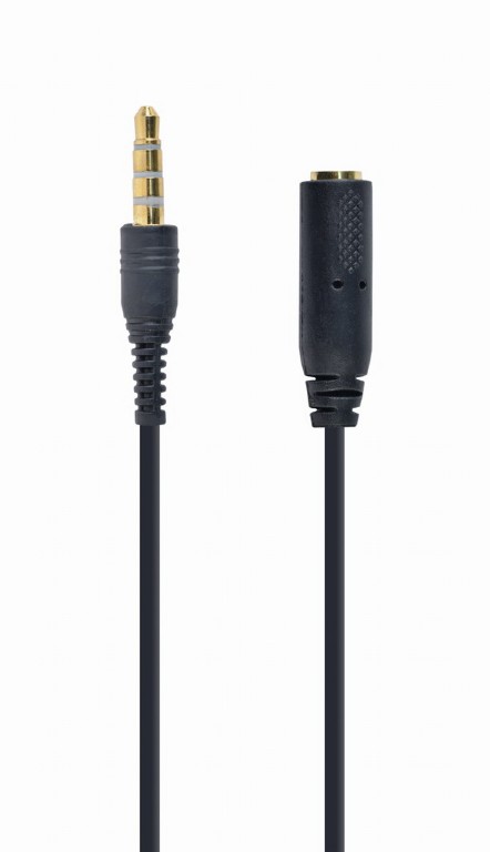 GEMBIRD 3.5 mm 4-pin audio cross-over adapter cable, black | CCA-419