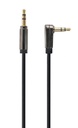 GEMBIRD Right angle 3.5 mm stereo audio cable, 1 m, blister | CCAPB-444L-1M