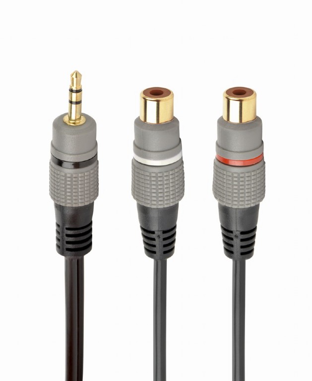 GEMBIRD Premium RCA (M) to 2x RCA (F) splitter cable, 0.2 m | CCAP-RCAM2F-0.2M