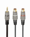 GEMBIRD Premium RCA (M) to 2x RCA (F) splitter cable, 0.2 m | CCAP-RCAM2F-0.2M