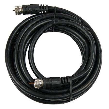 GEMBIRD RG6 coaxial antenna cable with F-connectors, 1.5 m, black | CCV-RG6-1.5M