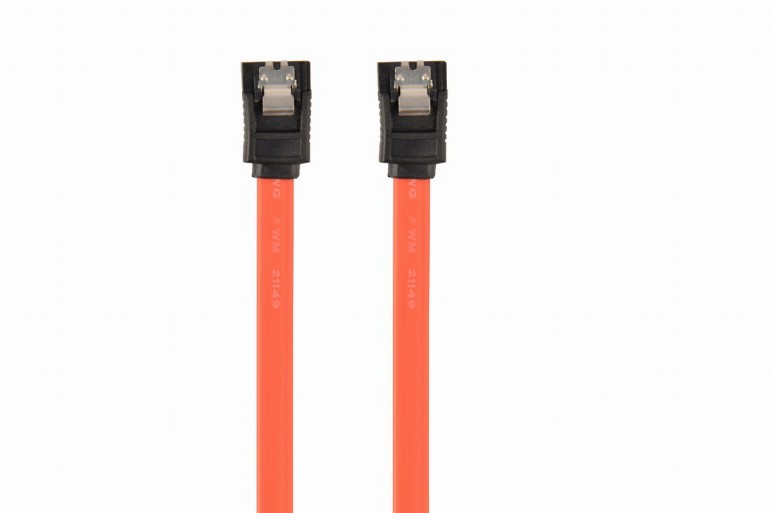 GEMBIRD Serial ATA III 30 cm data cable, metal clips, bulk packing | CC-SATAM-DATA-0.3M