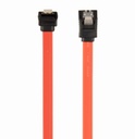 GEMBIRD Serial ATA III 30cm data cable with 90 degree bent connector, bulk packing, metal clips | CC