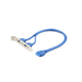 GEMBIRD Dual USB 3.0 receptacle on bracket | CC-USB3-RECEPTACLE