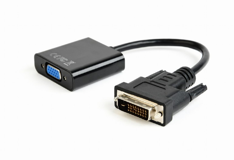 GEMBIRD DVI-D to VGA adapter cable, black, blister | AB-DVID-VGAF-01