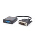 GEMBIRD DVI-D to VGA adapter cable, black | A-DVID-VGAF-01