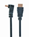 GEMBIRD HDMI High speed 90 degrees male to straight male connectors cable,  19 pins gold-plated conn