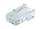 GEMBIRD Modular plug 8P8C for solid CAT6 LAN cable, 100 pcs per polybag | LC-8P8C-002/100