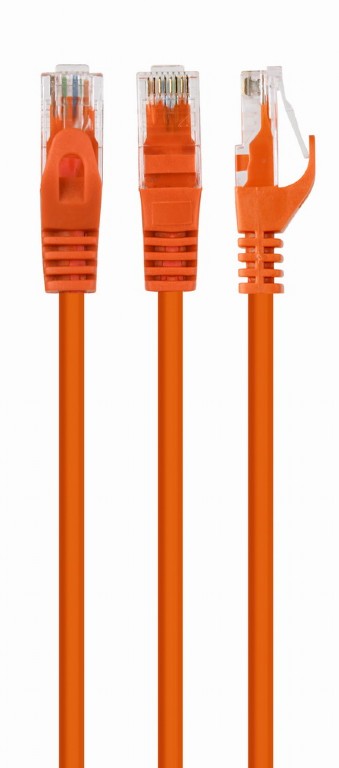 GEMBIRD CAT5e UTP Patch cord, orange, 0.25 m | PP12-0.25M/O