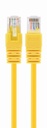 GEMBIRD CAT5e UTP Patch cord, yelow, 0.5 m | PP12-0.5M/Y
