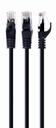 GEMBIRD CAT5e UTP Patch cord, black, 1 m | PP12-1M/BK