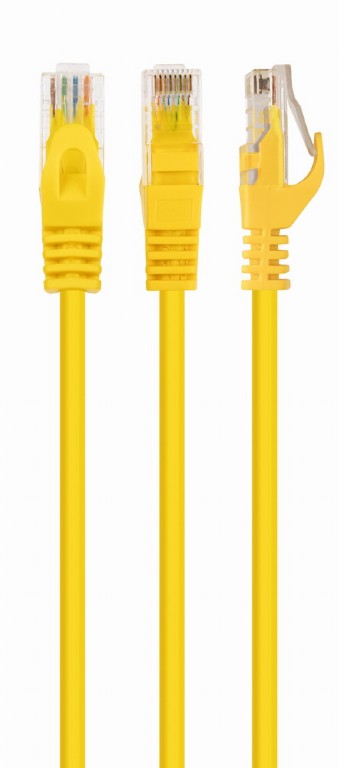 GEMBIRD CAT5e UTP Patch cord, yellow, 1 m | PP12-1M/Y