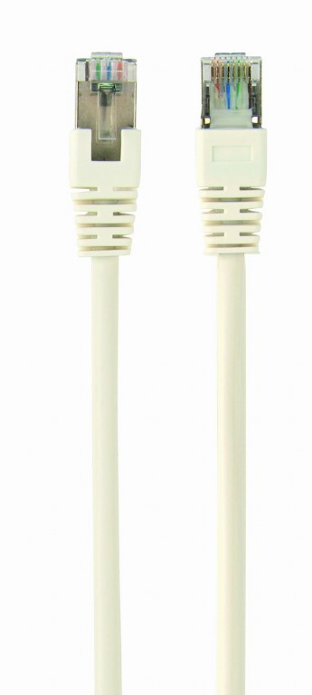 GEMBIRD FTP Cat6 Patch cord, white, 0.25 m | PP6-0.25M/W
