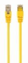 GEMBIRD FTP Cat6 Patch cord, yellow, 0.25 m | PP6-0.25M/Y