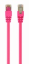 GEMBIRD FTP Cat6 Patch cord, pink, 0.5 m | PP6-0.5M/RO