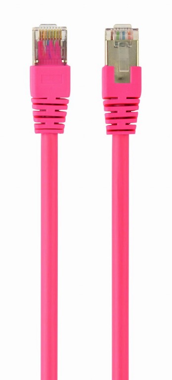 GEMBIRD FTP Cat6 Patch cord, pink, 1 m | PP6-1M/RO
