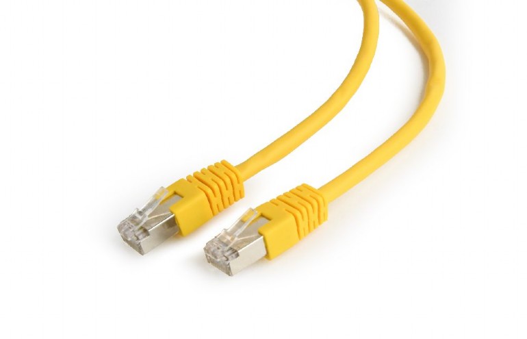 GEMBIRD FTP Cat6 Patch cord, yellow, 1 m | PP6-1M/Y