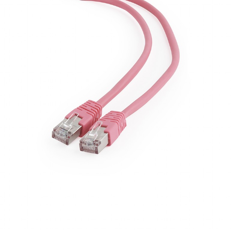 GEMBIRD FTP Cat6 Patch cord, pink, 2 m | PP6-2M/RO