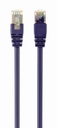 GEMBIRD S/FTP Cat. 6A LSZH patch cord, purple, 1 m | PP6A-LSZHCU-V-1M