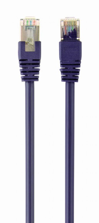 GEMBIRD S/FTP Cat. 6A LSZH patch cord, purple, 3 m | PP6A-LSZHCU-V-3M