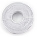 GEMBIRD Flat telephone cable stranded wire 100 meters, white, 4 wires | TC1000S-100M