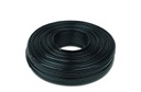 GEMBIRD Flat telephone cable stranded wire 100 meters black, 2 wires | TC1000S2-100M-B