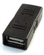 GEMBIRD USB 2.0 coupler, black | A-USB2-AMFF