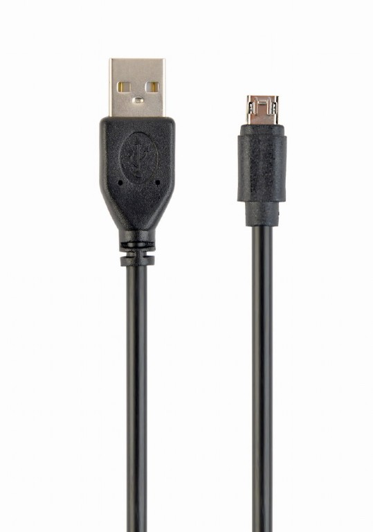 GEMBIRD Double-sided Micro-USB to USB 2.0 AM cable, 1.8 m, black, blister | CCB-USB2-AMmDM-6