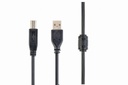 GEMBIRD Premium quality USB A-plug to B-plug cable, 15 ft | CCF-USB2-AMBM-15