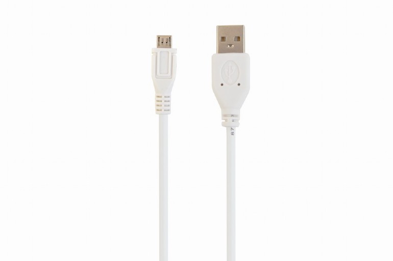 GEMBIRD Micro-USB cable, 1.8 m, white | CCP-mUSB2-AMBM-6-W